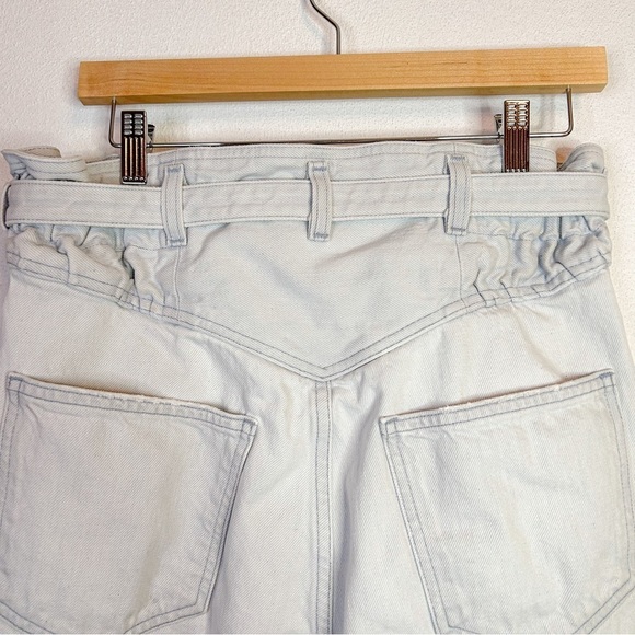 Agolde High Rise White and Blue Jeans Relaxed Fit - Picture 9 of 16